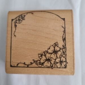 Floral Wooden Stamp